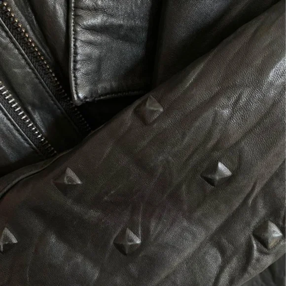 Affliction Black Premium Leather Motorcycle Jacket